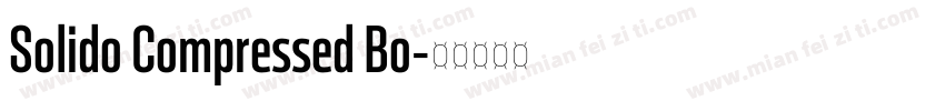 Solido Compressed Bo字体转换